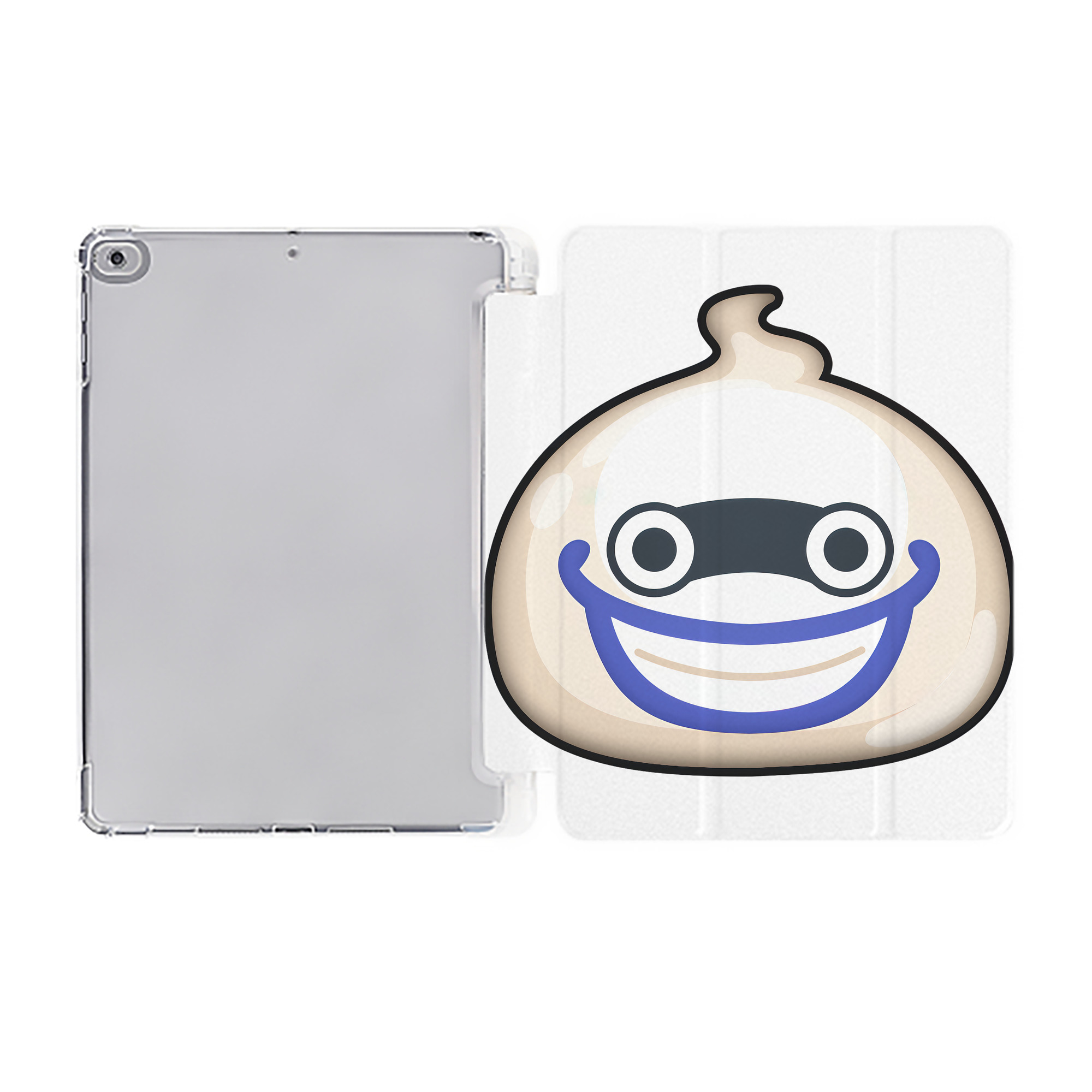 （画像用） 妖怪ウォッチ Yo-kai Watch IPad ケース ペン収納付き 三つ折りスタンド PUレザー×シリコン 対応機種9.5/10.5/10.9インチ